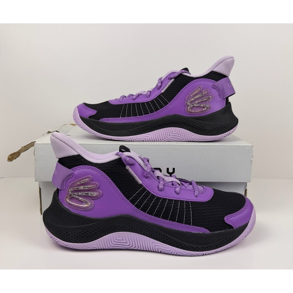 Under Armour Curry 3Z7 Basketball‎ Shoes Men's Size 10 Purple/Black 3026622-500